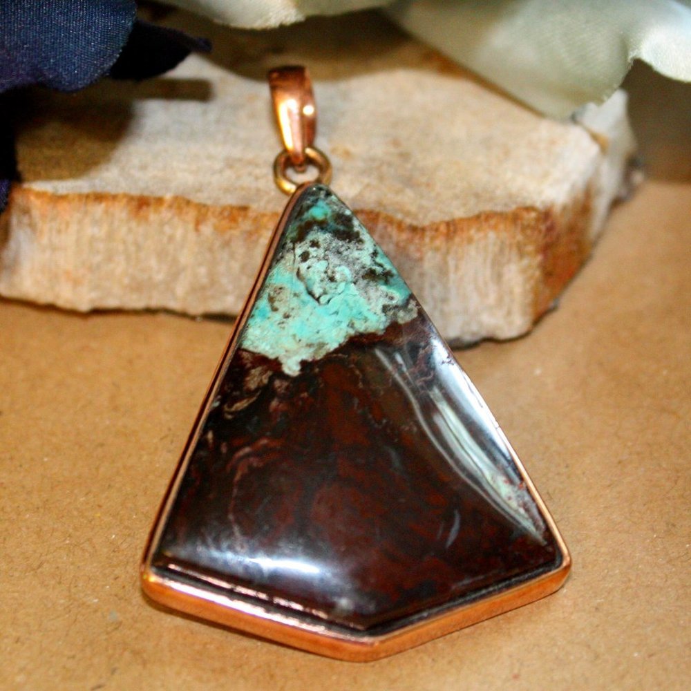 Chrysocolla Copper Pendant